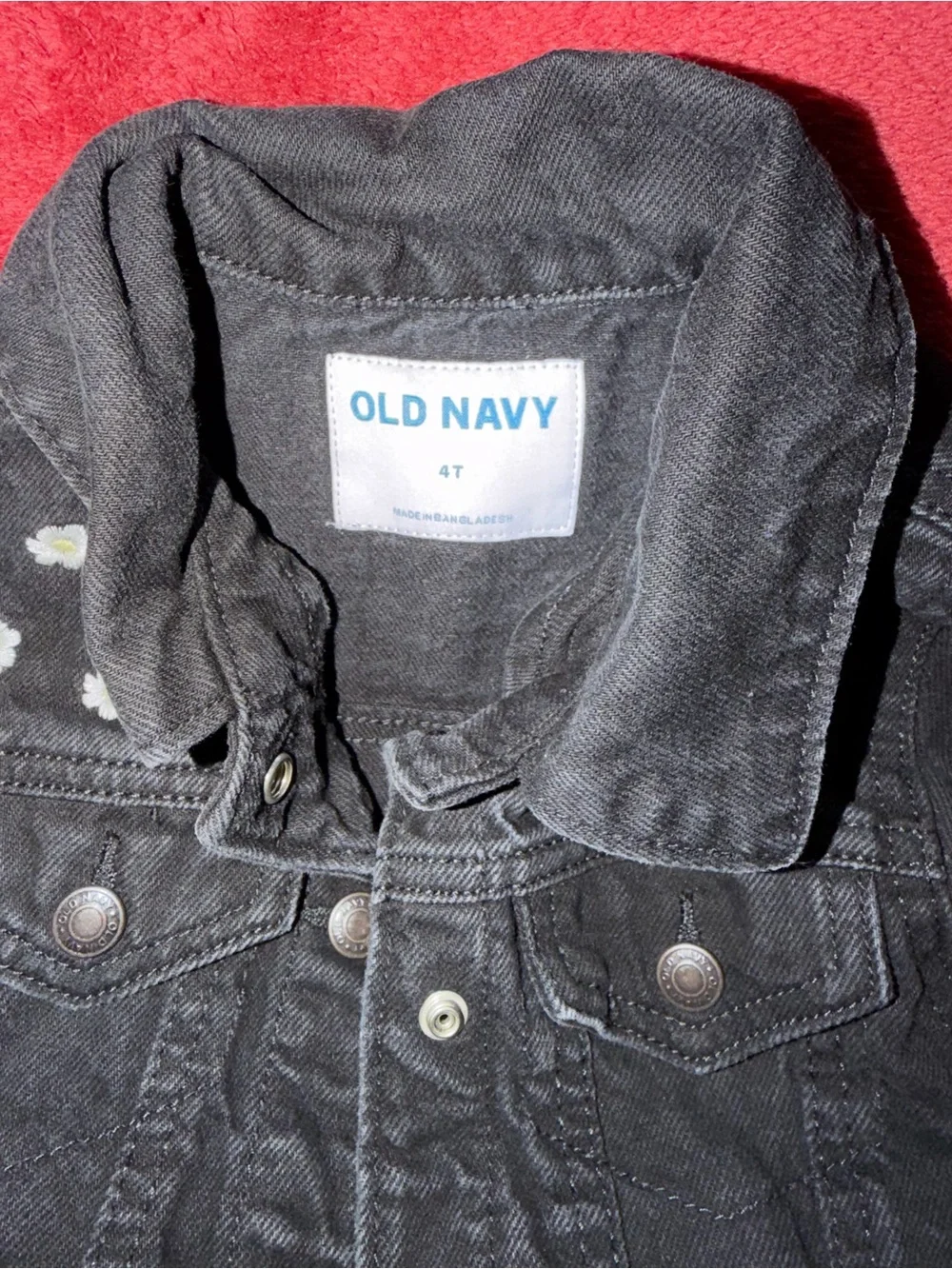 Old Navy Black Girls' Embellished Denim Jacket